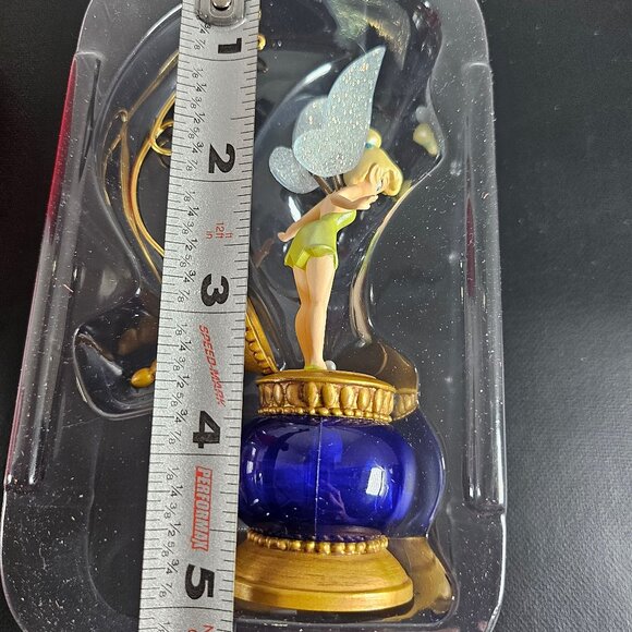 2002 Hallmark Keepsakes Tinker Bell Ornament Wind Up Movement EUC Inbox And Card - Picture 10 of 10